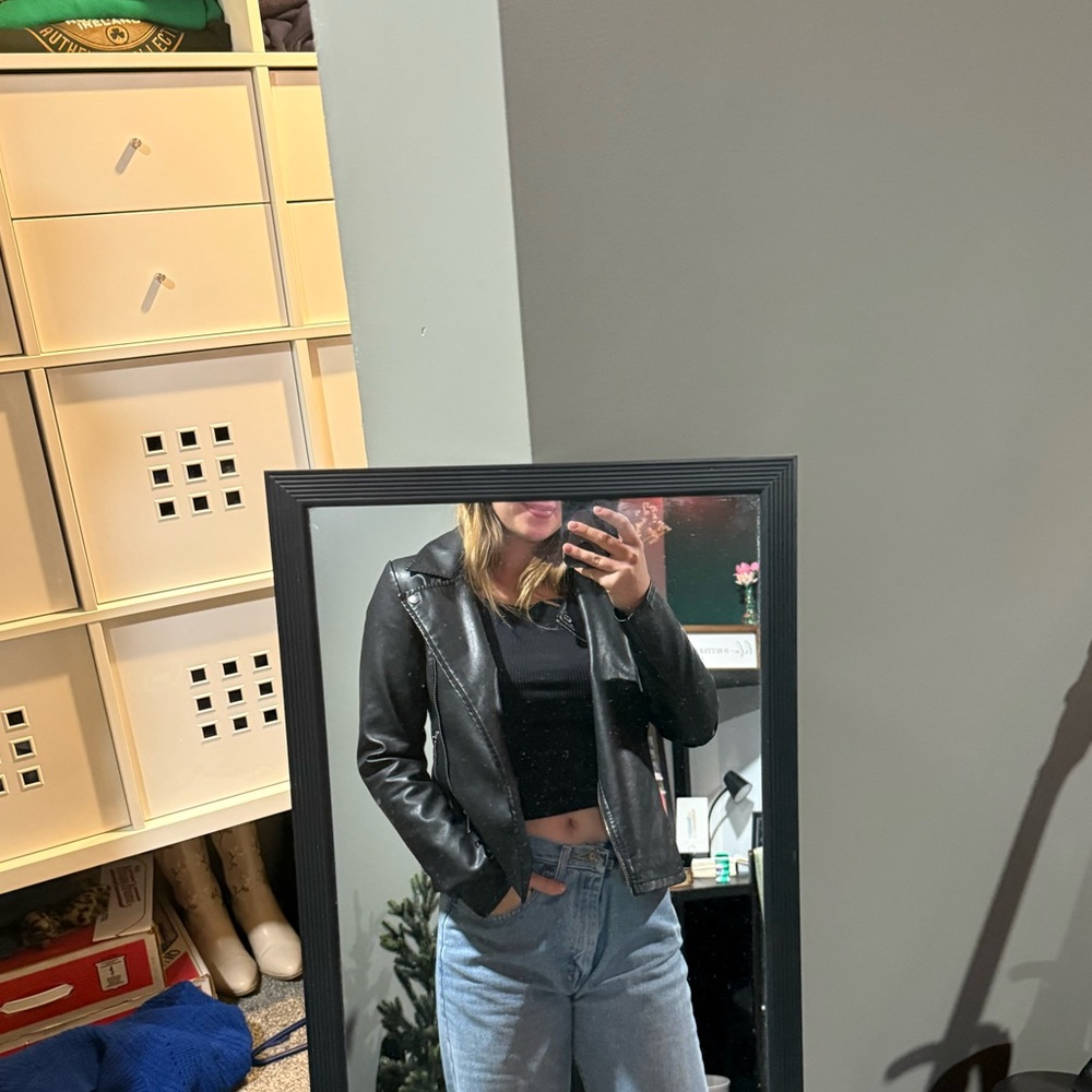 Women's Black Leather Jacket